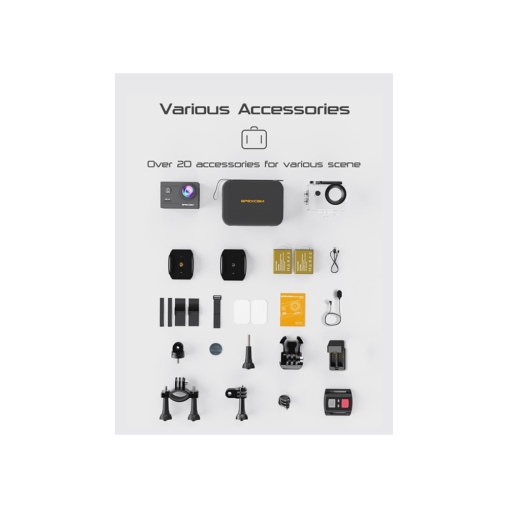 Apexcam M1-AIR: Caméra d'action 4K