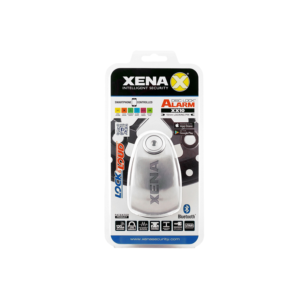 Antivol XENA Bloque disque Alarme XX10 Bluetooth SRA Universel